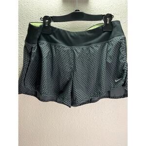 Nike Women Black/Gray Dri-fit Workout Shorts Sz L